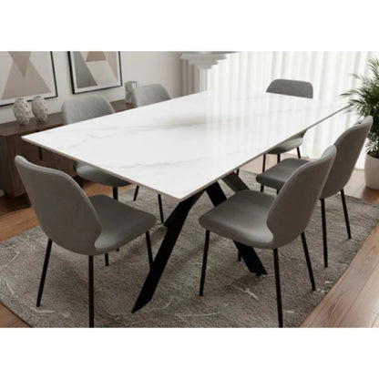 ‘Antonio’ Marble Effect Dining Table