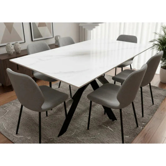 ‘Antonio’ Marble Effect Dining Table