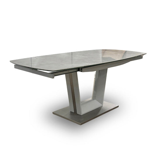 'Grigio' Ceramic Top Swivel Extending Dining Table